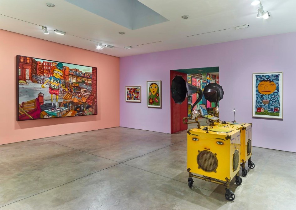 OSGEMEOS, Silence of the Music installation view 10