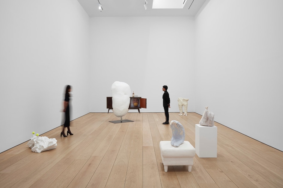 [Installation view of Erwin Wurm's exhibition Yes Biological at Lehmann Maupin, New York, 2020, View