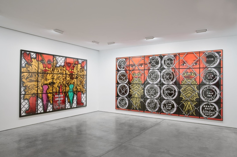 GILBERT &amp; GEORGE, THE BEARD PICTURES installation view 5