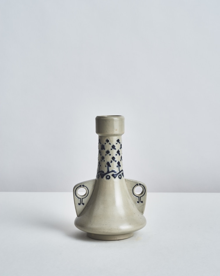 White and Blue Vase