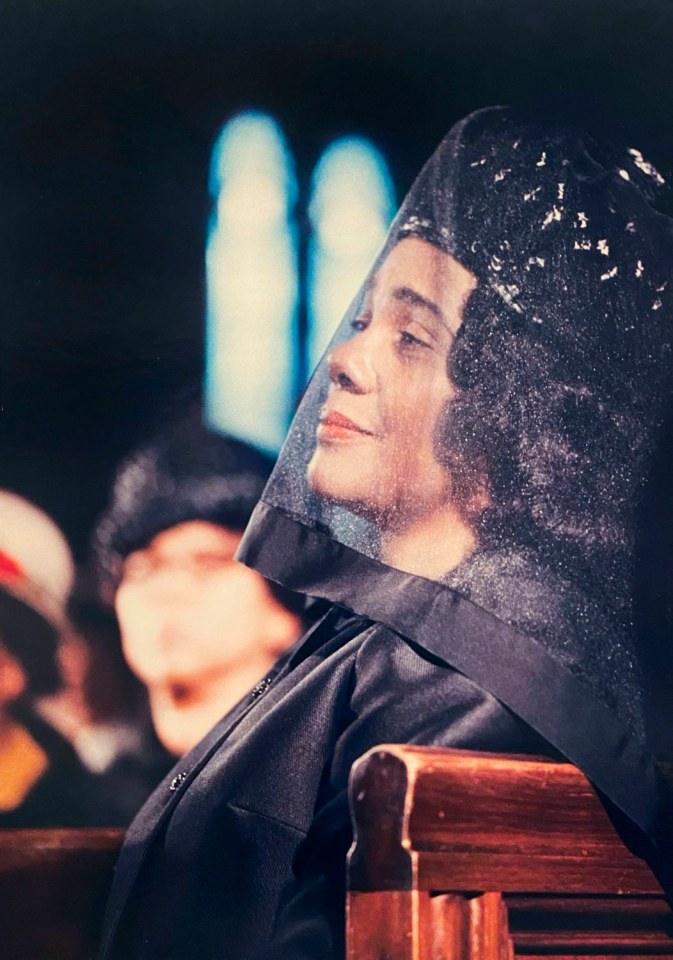 18.&nbsp;Flip Schulke (1930-2008), Coretta Scott King, Ebenezer Baptist Church, attending her husband&rsquo;s funeral (Magazine cover, April 19, 1968 Issue), April 9, 1968