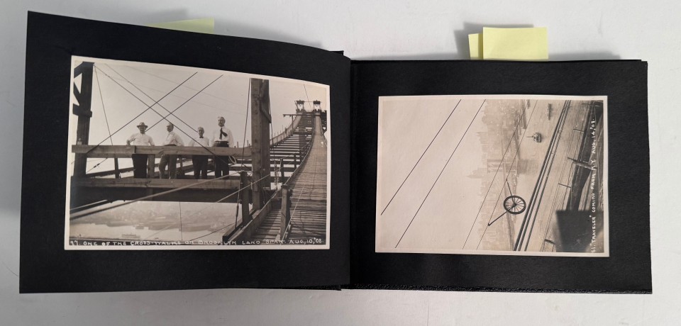 MANHATTAN BRIDGE CONSTRUCTION ENGINEERING PHOTOGRAPHS 1908-1909