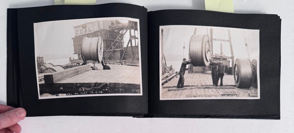 MANHATTAN BRIDGE CONSTRUCTION ENGINEERING PHOTOGRAPHS 1908-1909