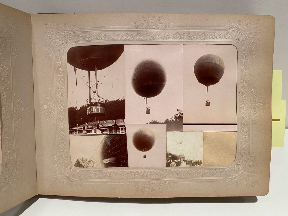 BALLOONING AVIATION FRENCH PHOTO ALBUM, 1900