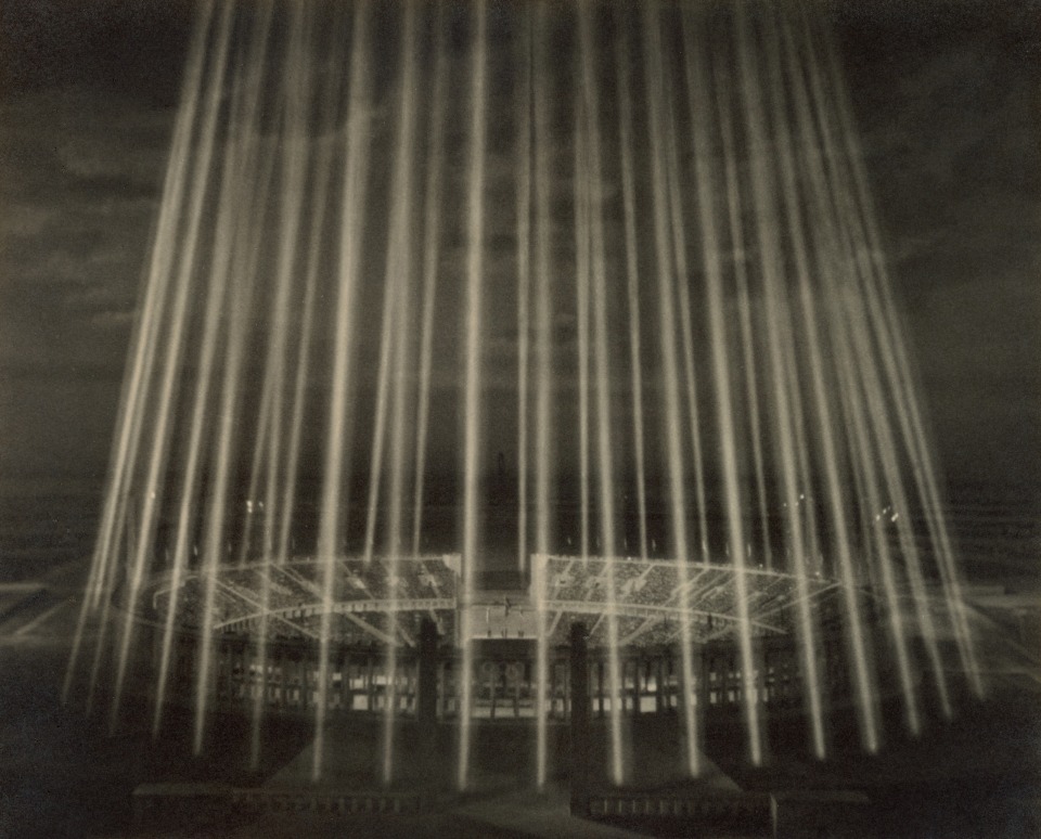 1. Leni Riefenstahl (German, 1902-2003), 2 - Final Festival (Finale) 1936, Vintage Gelatin Silver Print, 11&rdquo; x 8.75&rdquo;