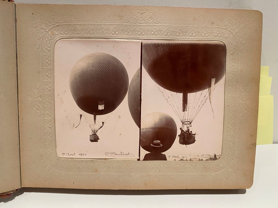 BALLOONING AVIATION FRENCH PHOTO ALBUM, 1900