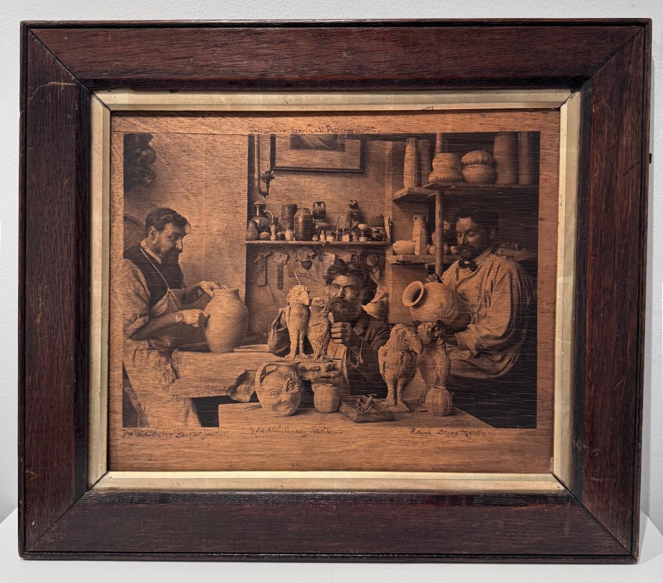 THE MARTIN BROTHERS &ndash; FRAMED AUTOTYPE ON WOODEN PANEL, C. 1912