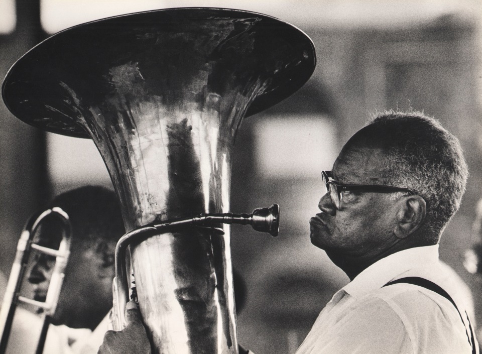 33. Ozier Muhammad, Tuskegee Institutional Jazz Orchestra, NYC, c. 1983