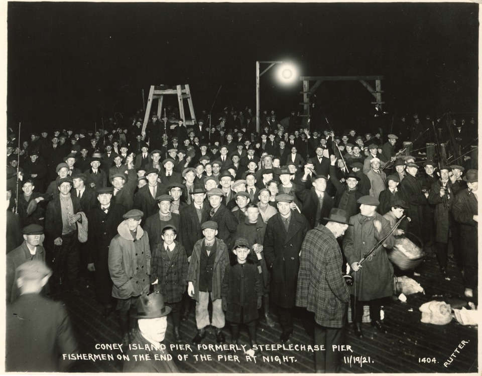 EDWARD RUTTER PHOTOS OF CONSTRUCTION OF CONEY ISLAND BOARDWALK 1921-1922