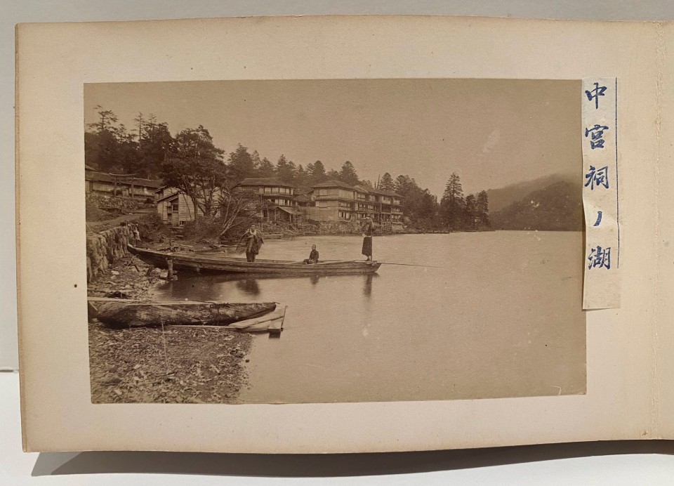 19TH CENTURY HAND CARVED ACCORDION STYLE ALBUM OF JAPAN'S ARCHITECTURE AND LANDSCAPE