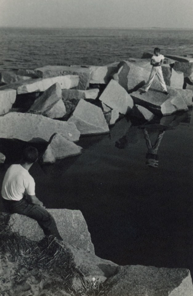 15. PaJaMa,&nbsp;George Tooker and Jared French, Provincetown, 1947, Vintage Gelatin Silver Print, 6.5&rdquo; x 4.25