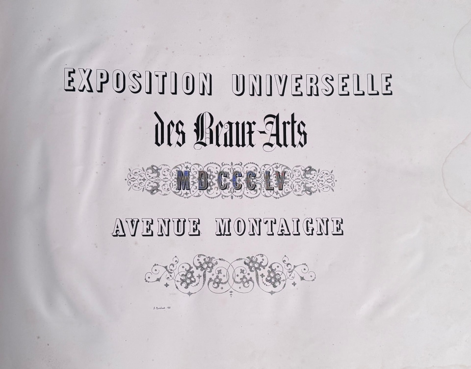 DISDERI EXPOSITION UNIVERSELLE DES BEAUX ARTS 1855