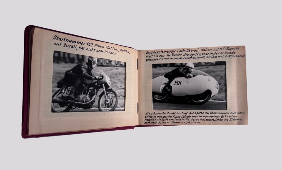 1957 MOTORCYCLE RACING WORLD CHAMPIONSHIP ALBUM