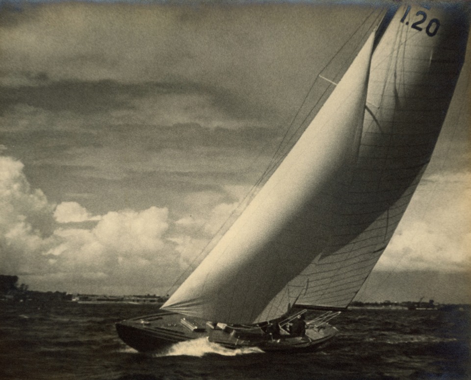 17. Leni Riefenstahl, (German, 1902-2003), 17 - Yachting regatta at kiel (Olympic winner of the 8 metre class &ldquo;Italia&rdquo;), 1936, Vintage Gelatin Silver Print, 9&rdquo; x 11&rdquo;
