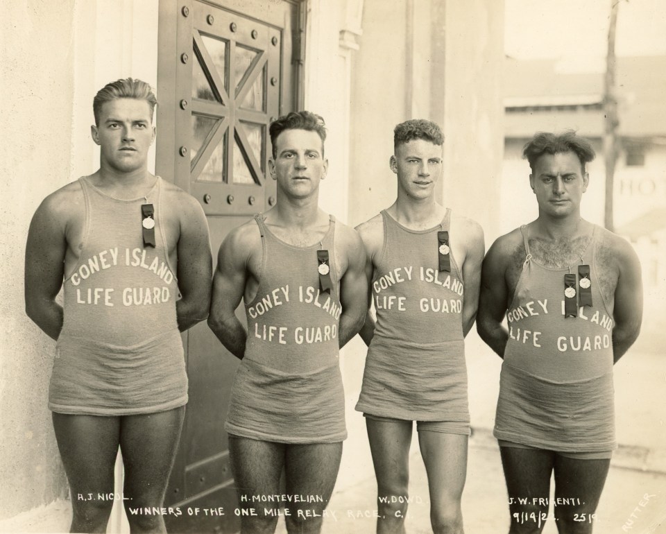 13. Edward Rutter (American, 1883-1964),&nbsp;Winners of the One Mile Relay Race, Coney Island, 1922, Vintage Gelatin Silver Print, 7.75&rdquo; x 9.5&rdquo;