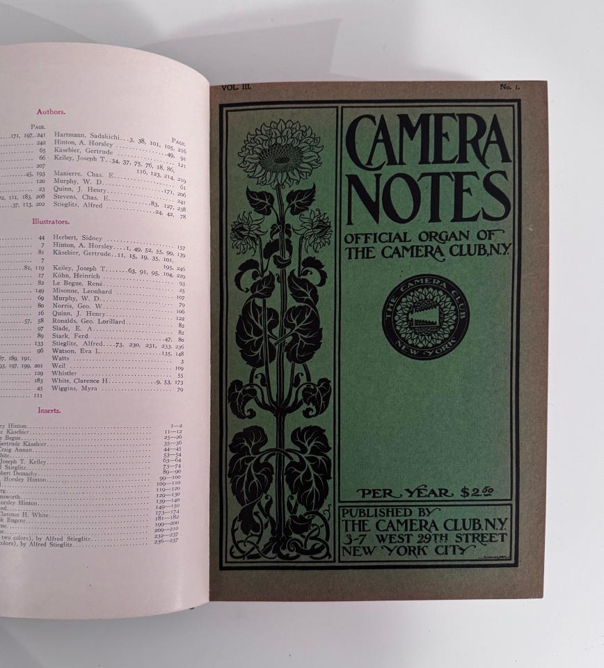 3 VOLUMES OF CAMERA NOTES