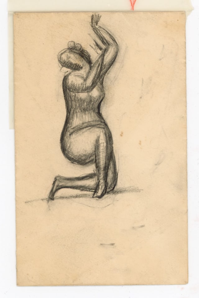 ELIE NADELMAN, KNEELING DANCER (SKETCH FOR GOADBY LOEW MARBLE) , C. 1915