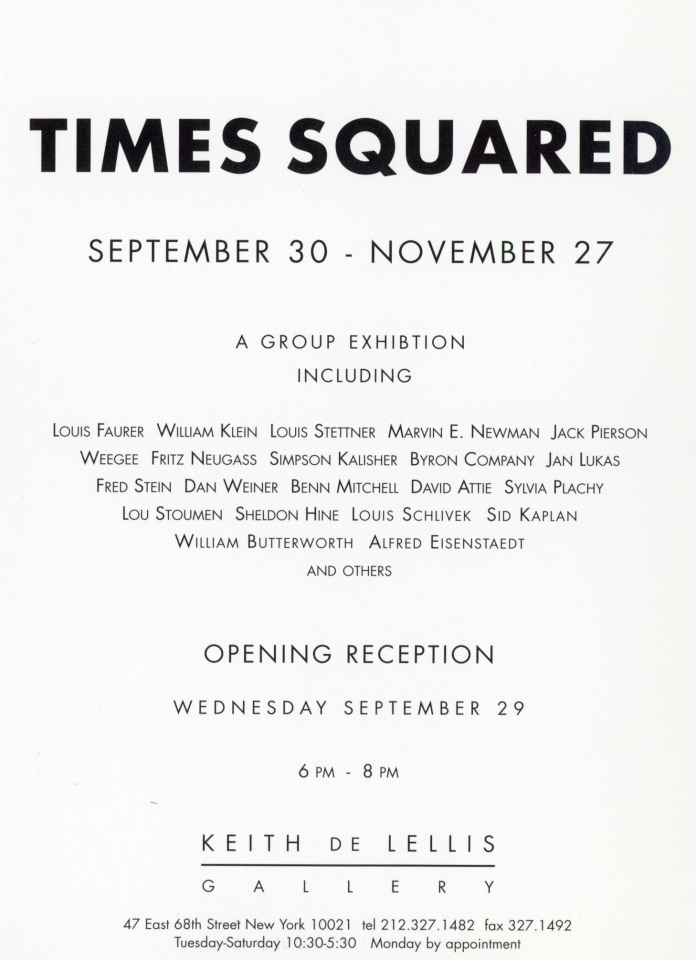 TIMES SQUARED