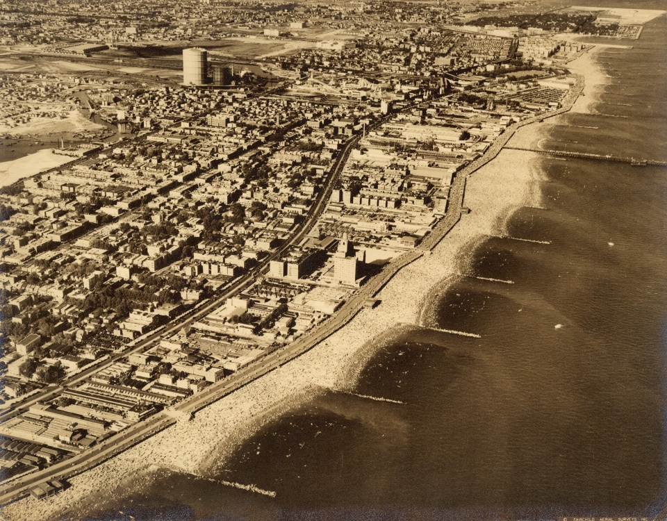 17. Fairchild Aerial Survey Inc. (1921-1965), Coney Island, NY, 1931, Vintage Gelatin Silver Print, 14.5&rdquo; x 18.25&rdquo;