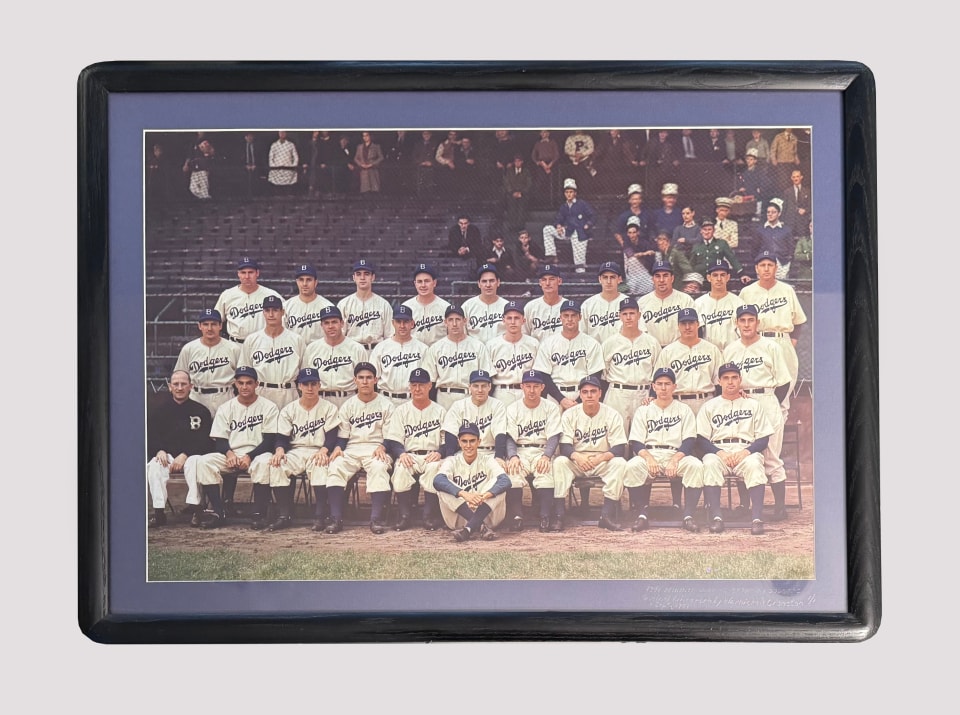 BROOKLYN DODGERS 1941 RARE CARBRO COLOR PRINT BY HARRY WARNECKE