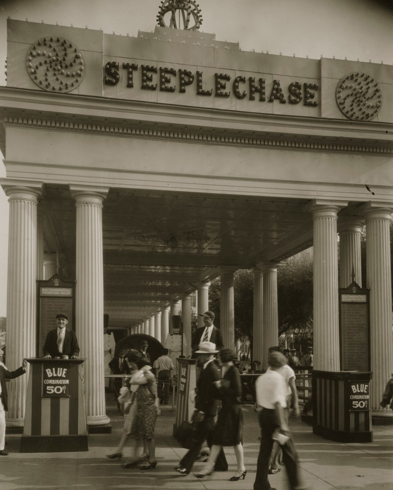 4. Brown Brothers (Active 1904&ndash;present),&nbsp;Steeplechase Park, Coney Island, c. 1920s, Vintage Gelatin Silver Print, 9.25&rdquo; x 7.375&rdquo;