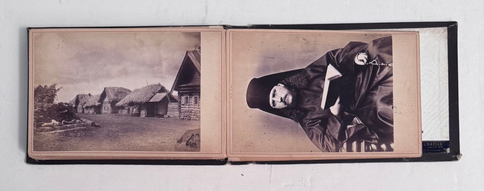 RUSSIA, MOSCOW CABINET CARD ALBUM WITH ALBUMEN PRINTS BY F. DAZIARO