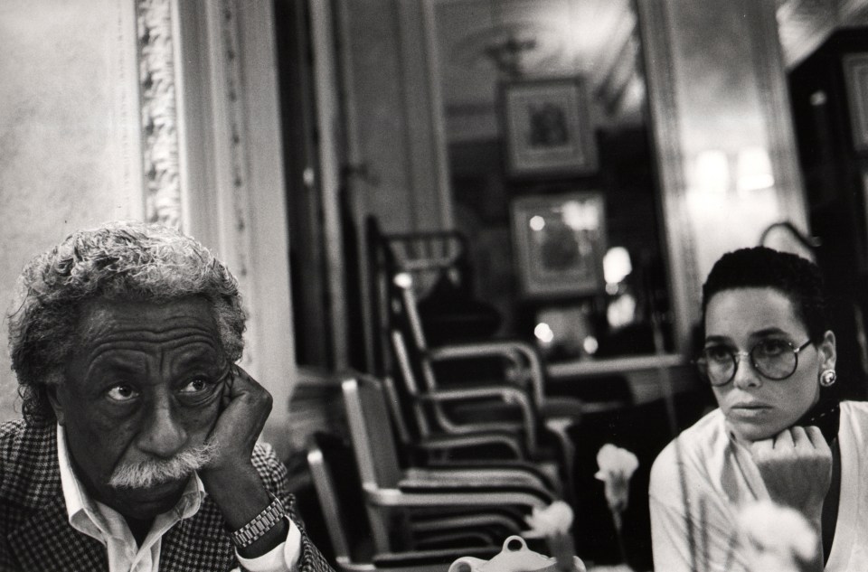7. Eli Reed, Photographer Gordon Parks with his daughter, London, England, 1994