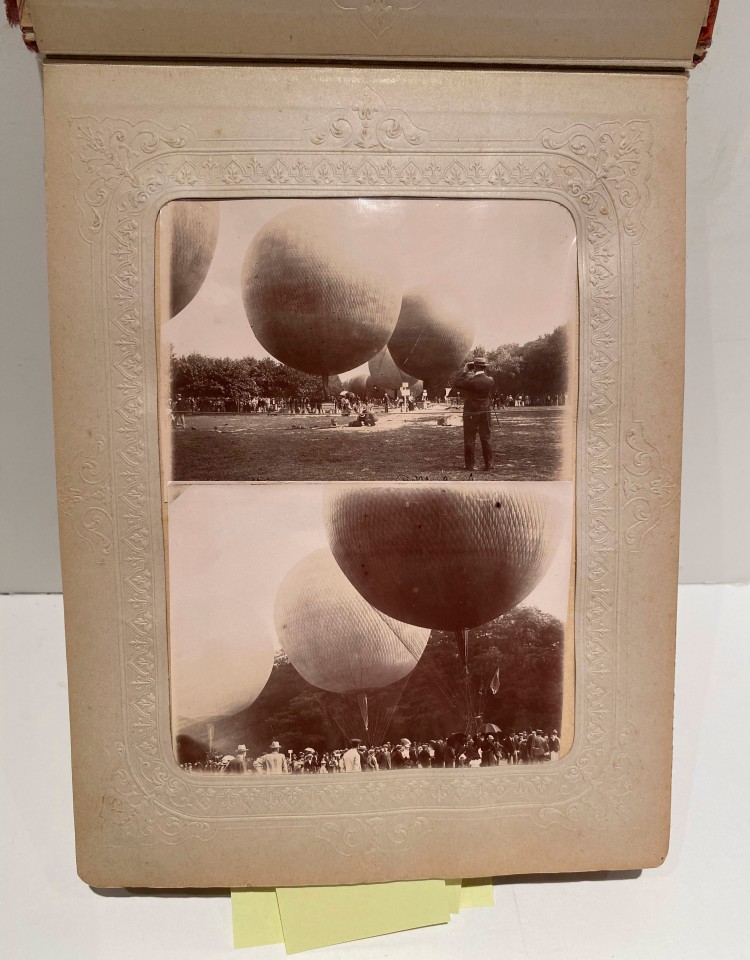 BALLOONING AVIATION FRENCH PHOTO ALBUM, 1900