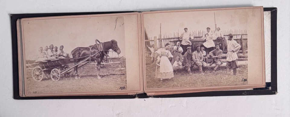 RUSSIA, MOSCOW CABINET CARD ALBUM WITH ALBUMEN PRINTS BY F. DAZIARO