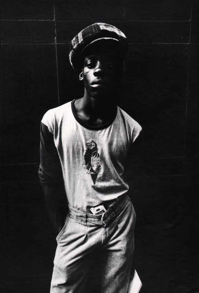 35. Ozier Muhammad, Kool: A Young Man Strikes a Pose in Downtown Chicago, 1973