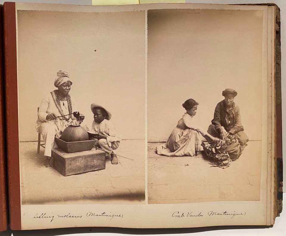 AFRO-CARIBBEAN ALBUM OF ALBUMEN PHOTOS GREAT CONTENT, C. 1890