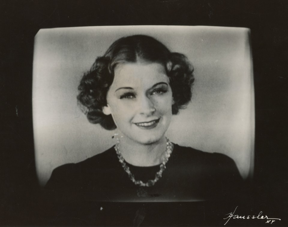 10. Haussler, Betty Goodwin, NBC announcer transformed into the lights and shadows that compose the moving image from the television station in&nbsp;the Empire State Tower, New York, 1937, Gelatin Silver Print, 8&rdquo; x 10&rdquo;