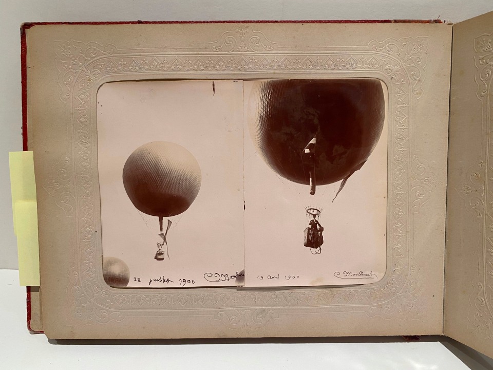 BALLOONING AVIATION FRENCH PHOTO ALBUM, 1900