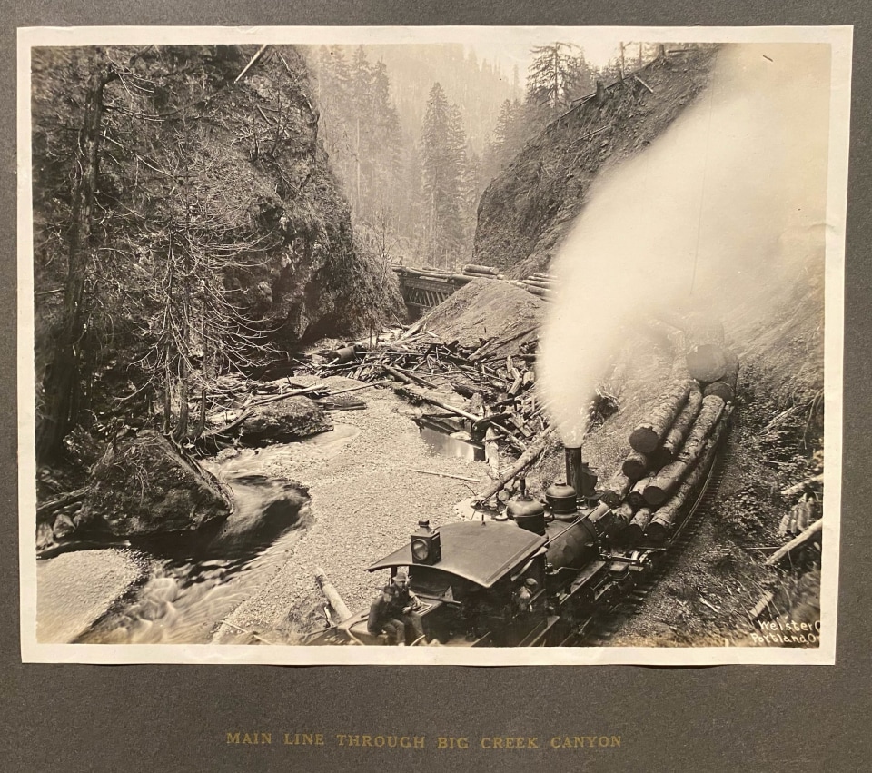 OREGON PACIFIC COAST LOGGING VIEWS GEO WEISTER PHOTO ALBUM