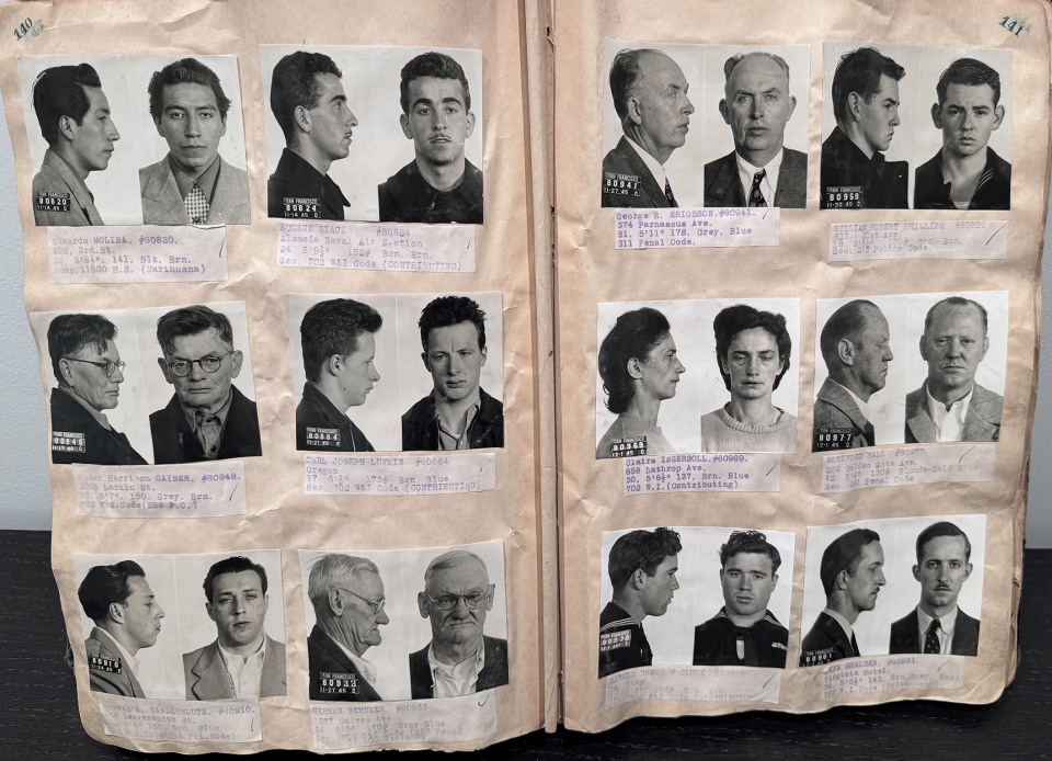 MUGSHOT ALBUM SAN FRANCISCO 1943-1946