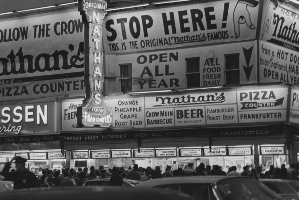 26. Jan Lukas (Czech, 1915-2006),&nbsp;Nathan&rsquo;s Famous, 1964, Vintage Gelatin Silver Print, 6.5&rdquo; x 9.75&rdquo;