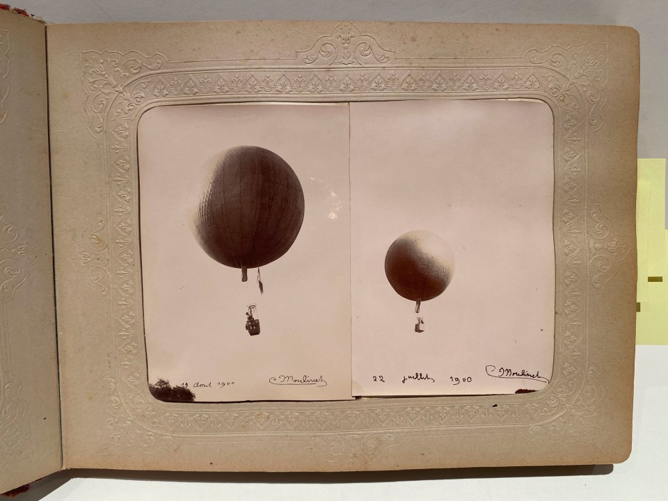 BALLOONING AVIATION FRENCH PHOTO ALBUM, 1900