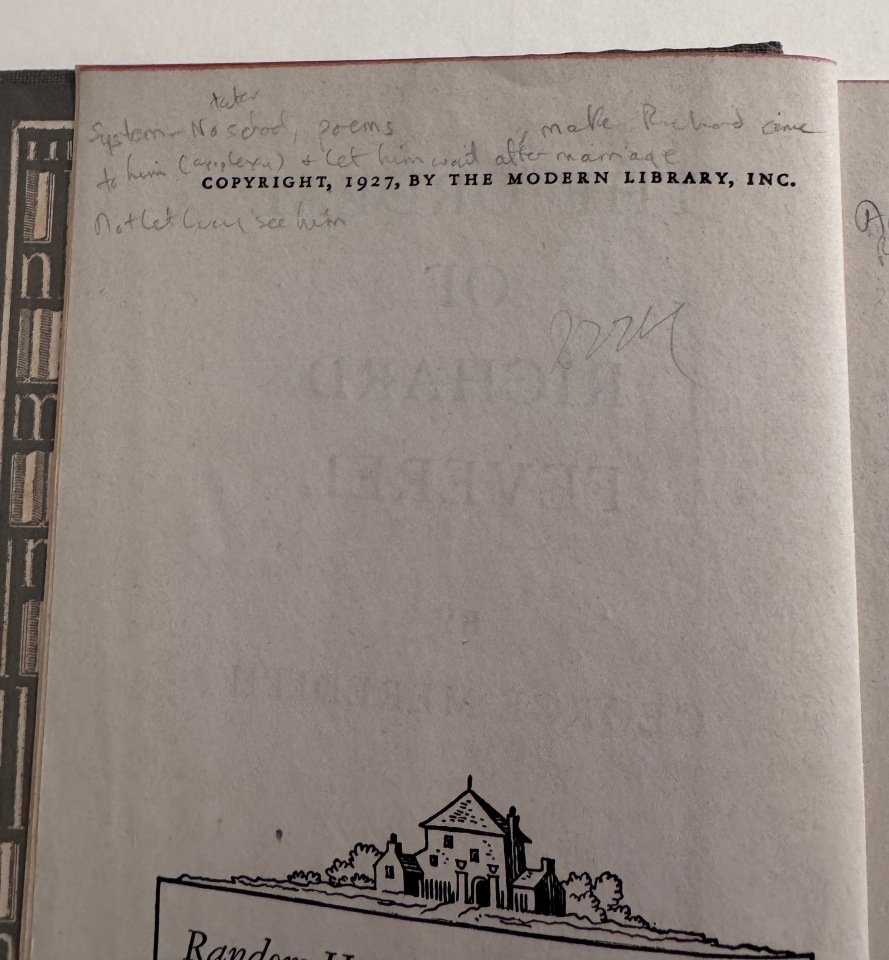 JACQUELINE BOUVIER SCHOOLGIRL NOVEL ANNOTATED PLUS DOODLES