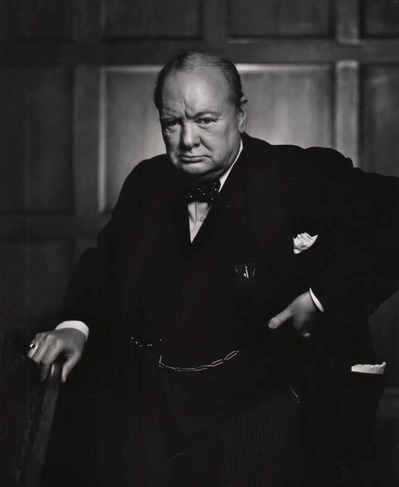 56. Yousuf Karsh (1908-2002), Winston Churchill (Magazine cover, May 21, 1945 Issue), 1941