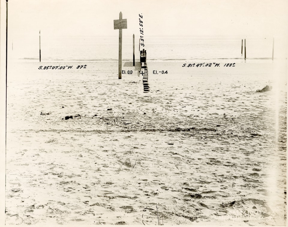 EDWARD RUTTER PHOTOS OF CONSTRUCTION OF CONEY ISLAND BEACH&rsquo;S JETTY IN 1921