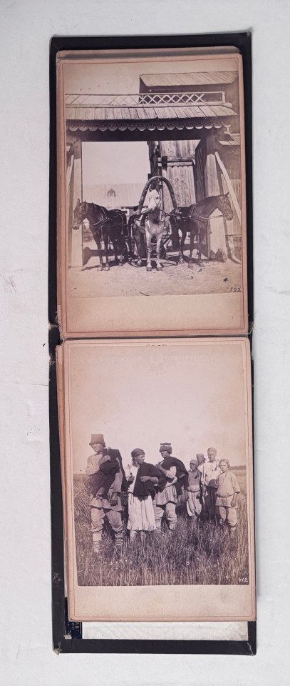 RUSSIA, MOSCOW CABINET CARD ALBUM WITH ALBUMEN PRINTS BY F. DAZIARO