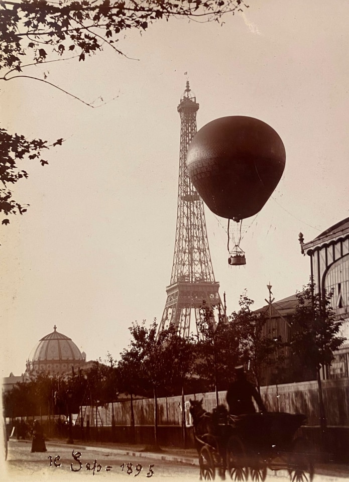 BALLOONING AVIATION FRENCH PHOTO ALBUM, 1900