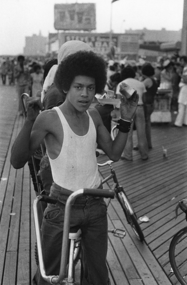 55. Anthony Barboza (American, b. 1944),&nbsp;Coney Island, NY,&nbsp;c. 1970s, Vintage Gelatin Silver Print, 8.875&rdquo; x 6&rdquo;