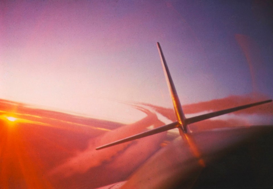 3. Howard Sochurek (1924-1994), Contrails at Dusk, B-47 Jet, 1954