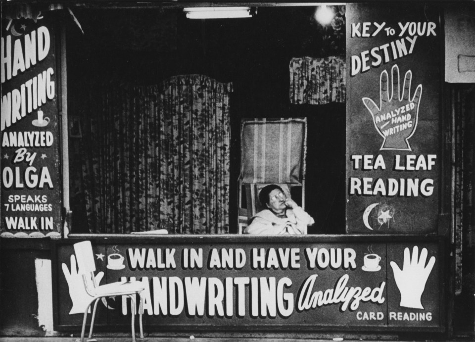 25. Jan Lukas (Czech, 1915-2006),&nbsp;Coney Island Fortune Teller, 1964, Vintage Gelatin Silver Print, 6.875&rdquo; x 9.5&rdquo;