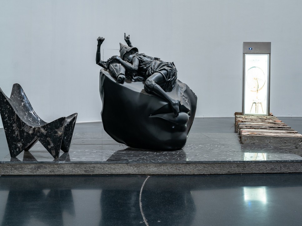 adrián villar rojas participate in tank - shanghai with sometimes you wonder, in an interconnected universe, who is dreaming who?