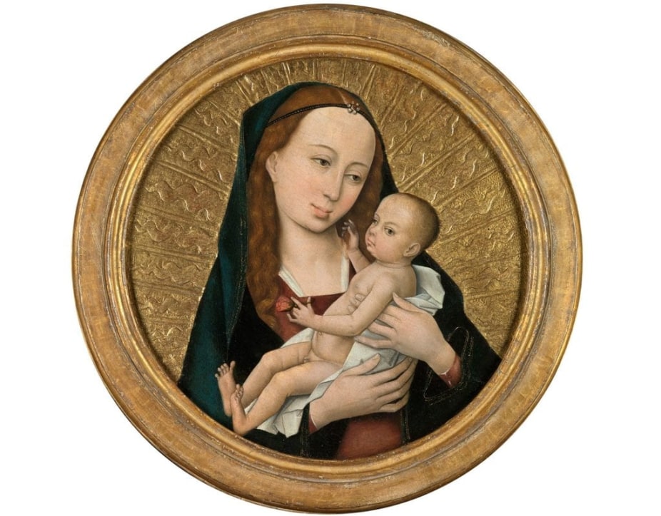 Virgin and Child Medieval painting