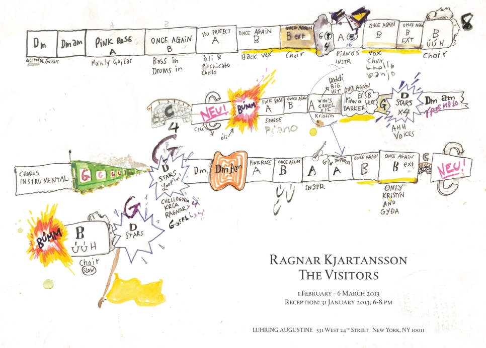 Ragnar Kjartansson, The Visitors poster, February 1 – March 6, 2013