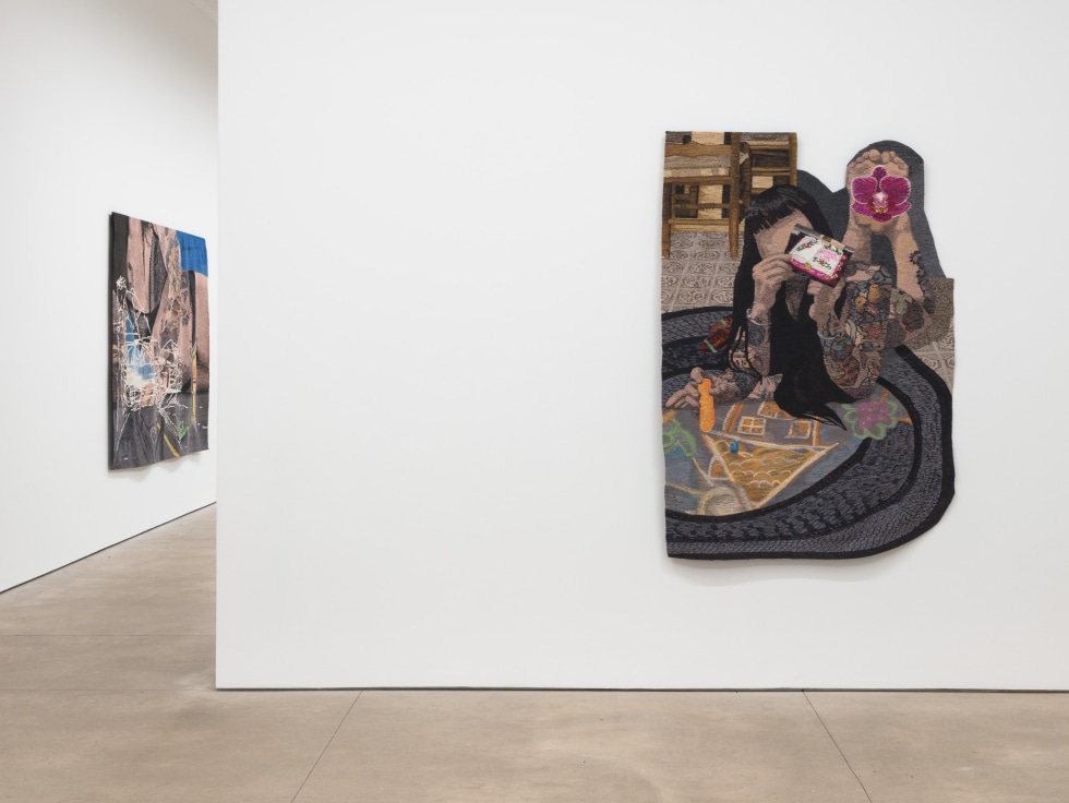 Erin M. Riley’s Vulnerable Tapestries Are Triumphant
