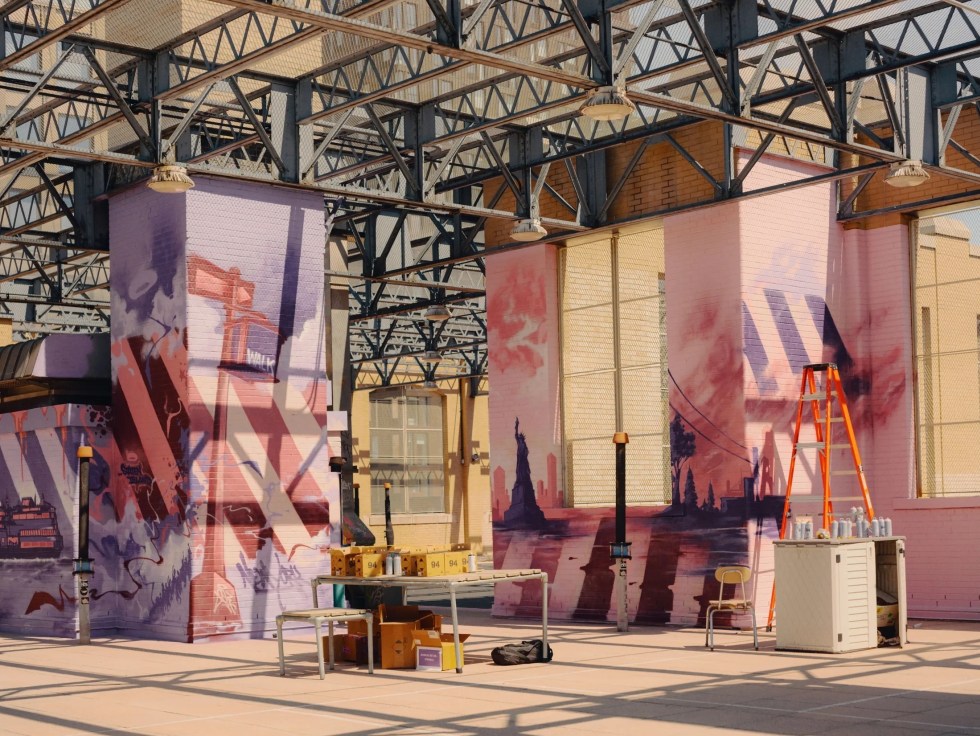 IB Kamara’s Off-White Returns to New York Fashion Week With a City-Inspired Graffiti Installation